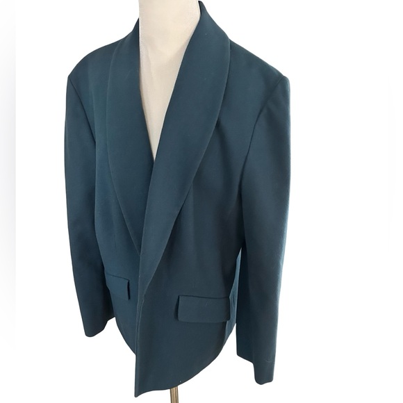 Women’s Vintage Pendleton 100% Virgin Wool Shawl Tuxedo Collar Blazer Size L-XL - Picture 2 of 12